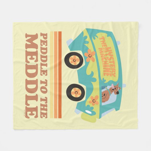 Couverture Polaire Scooby-Doo Mystery Machine "Peddle to the Meddle" (Devant (Horizontal))