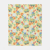 Couverture Polaire Scooby-Doo Mystery Motif de fleurs (Devant)