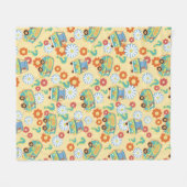 Couverture Polaire Scooby-Doo Mystery Motif de fleurs (Devant (Horizontal))