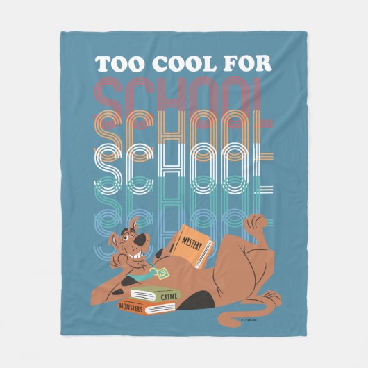 Couverture Polaire Scooby Doo Trop Cool Pour L'École (Devant)