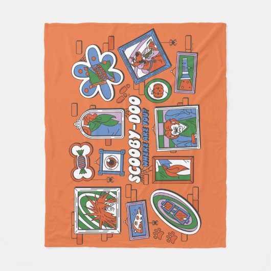 Couverture Polaire Scooby-Doo Wall of Halloween Picture Frames (Devant)