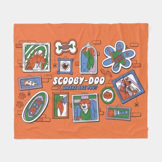 Couverture Polaire Scooby-Doo Wall of Halloween Picture Frames (Devant (Horizontal))