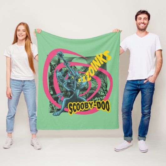 Couverture Polaire Scooby-Doo Zoinks Punk Guitare Graphisme (En situation)