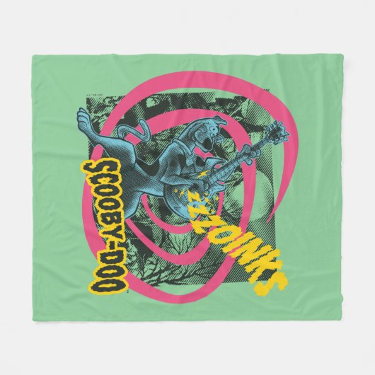 Couverture Polaire Scooby-Doo Zoinks Punk Guitare Graphisme (Devant (Horizontal))