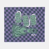 Couverture Polaire Scooby rétro "OMG" (Devant (Horizontal))