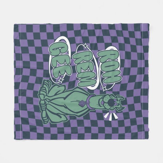 Couverture Polaire Scooby rétro "OMG" (Devant (Horizontal))