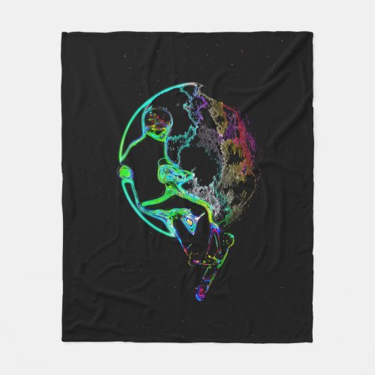 Couverture Polaire Scooting spatial - Scooter volant Garçon (Devant)