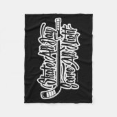 Couverture Polaire Score toute la nuit (Hockey) (Devant)