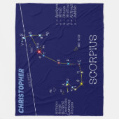 Couverture Polaire Scorpie Constellation Zodiaque (Devant)