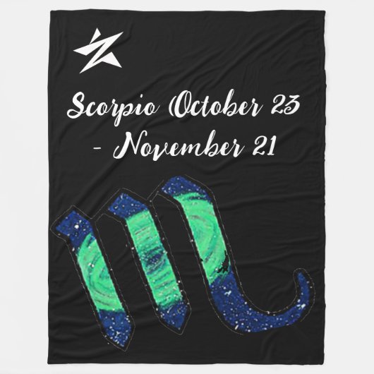 Couverture Polaire Scorpio Throw Blanket (Devant)