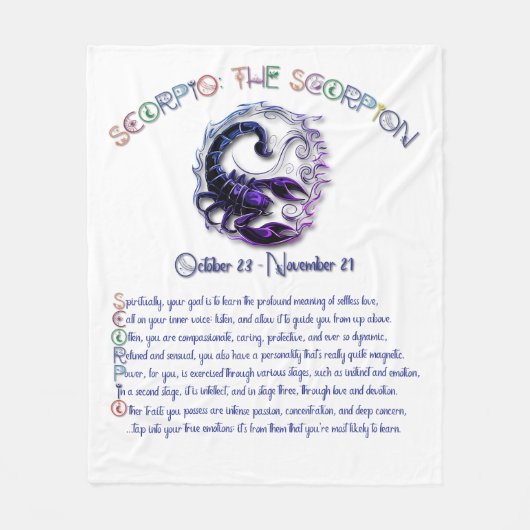 Couverture Polaire Scorpion (Devant)
