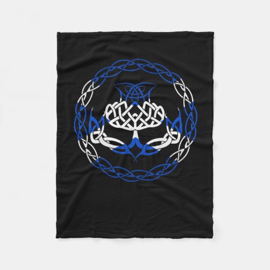Couverture Polaire Scotland Flag Scottish Thistler (Devant)