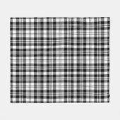 Couverture Polaire Scott Black - Plaid moderne blanc (Devant (Horizontal))