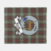 Couverture Polaire Scott Brown Ancien Clan Badge Tartan Plaid (Devant (Horizontal))