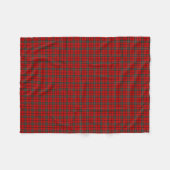 Couverture Polaire Scott Clan Red et Forest Green Tartan (Devant (Horizontal))