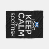 Couverture Polaire Scottish Roots Scotland Scots Can't Keep Calm Funn (Devant (Horizontal))