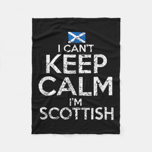 Couverture Polaire Scottish Roots Scotland Scots Can't Keep Calm Funn (Devant)