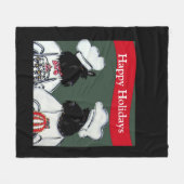 Couverture Polaire Scottish Terriers (Devant (Horizontal))