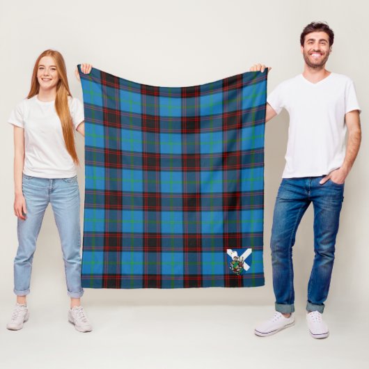 Couverture Polaire Scotts Accueil Tartan Plaid Ancien (En situation)