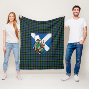 Couverture Polaire Scotts Baillie Chasse Tartan Plaid