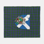 Couverture Polaire Scotts Baillie Chasse Tartan Plaid (Devant (Horizontal))