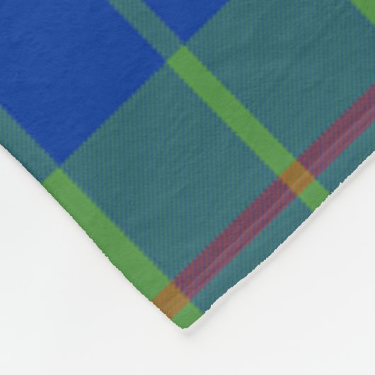 Couverture Polaire Scotts Barclay Chasse Ancien Tartan Plaid (Coin)