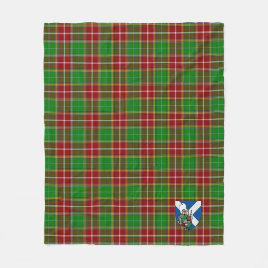 Couverture Polaire Scotts Baxter Tartan Plaid Moderne (Devant)