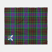 Couverture Polaire Scotts Brodie Chasse Tartan Plaid (Devant (Horizontal))