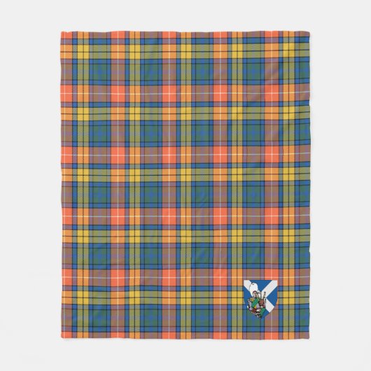 Couverture Polaire Scotts Buchanan Ancien Tartan Plaid (Devant)