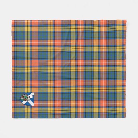Couverture Polaire Scotts Buchanan Ancien Tartan Plaid (Devant (Horizontal))
