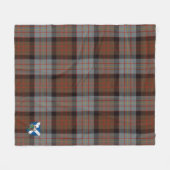 Couverture Polaire Scotts Cameron De Erracht Patiné Tartan Plaid (Devant (Horizontal))