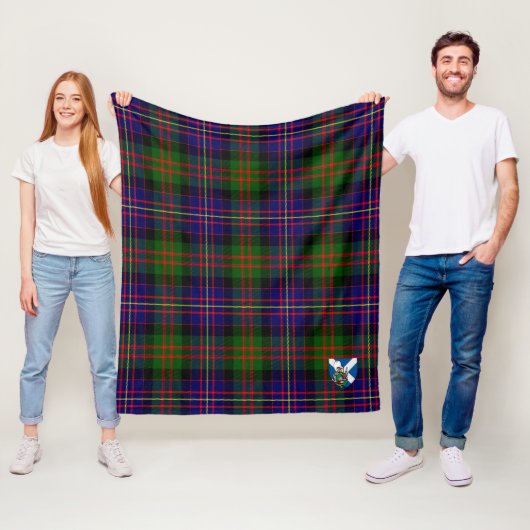 Couverture Polaire Scotts Cameron De Erracht Tartan Moderne à Carreau (En situation)