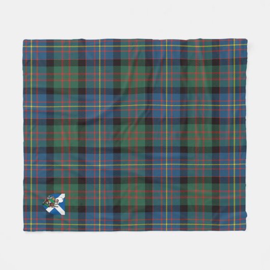 Couverture Polaire Scotts Cameron de Erracht Tartan Plaid (Devant (Horizontal))