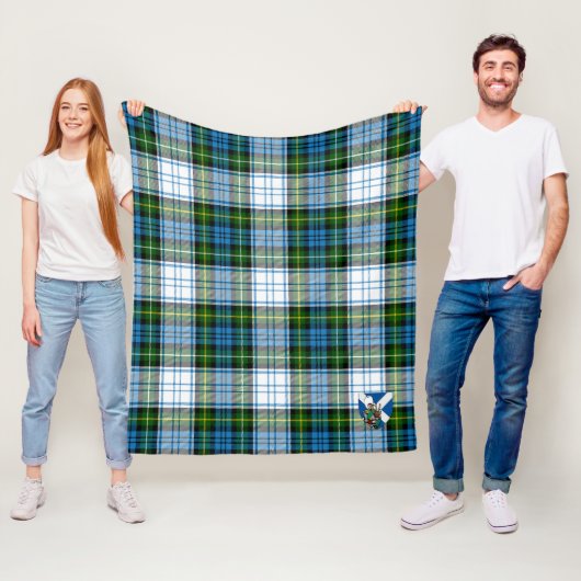 Couverture Polaire Scotts Campbell habillé Tartan Plaid (En situation)