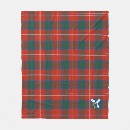 Couverture Polaire Scotts Chisholm Ancien Tartan Plaid (Devant)
