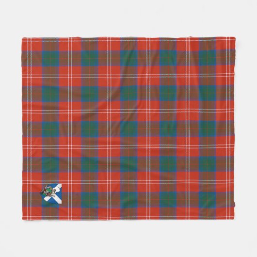 Couverture Polaire Scotts Chisholm Ancien Tartan Plaid (Devant (Horizontal))