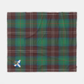 Couverture Polaire Scotts Chisholm Chasse Ancien Tartan Plaid (Devant (Horizontal))