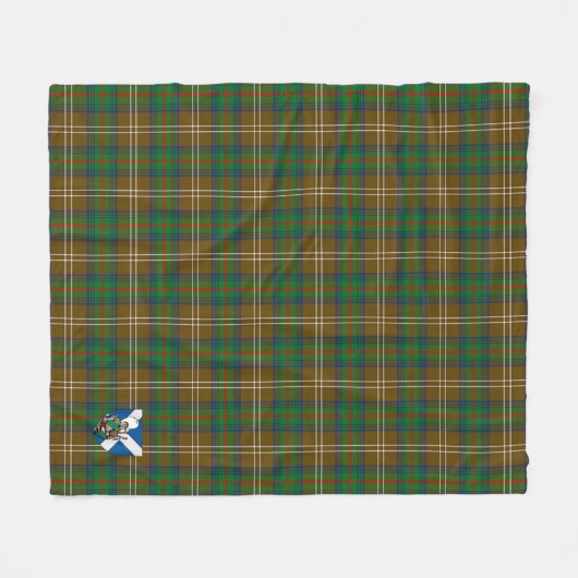 Couverture Polaire Scotts Chisholm Chasse Tartan Plaid (Devant (Horizontal))