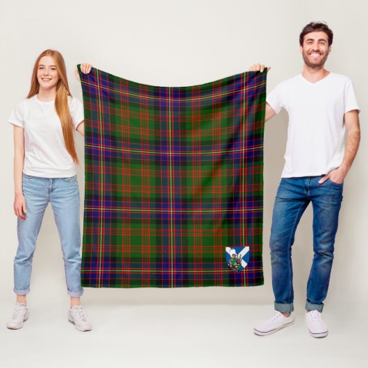 Couverture Polaire Scotts Cochrane Plaqué Tartan Moderne (En situation)