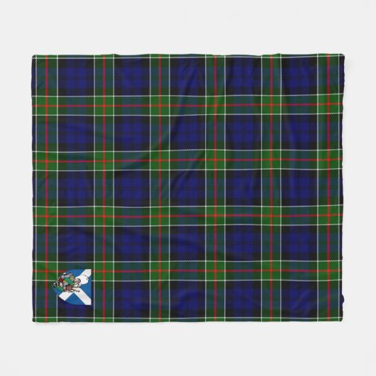 Couverture Polaire Scotts Colquhoun moderne Tartan Plaid (Devant (Horizontal))