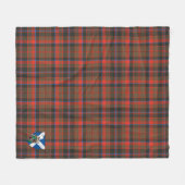 Couverture Polaire Scotts Cumming Chasse Patiné Tartan Plaid (Devant (Horizontal))