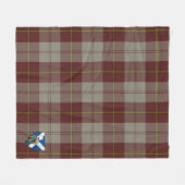 Couverture Polaire Scotts Cunningham Burgundy Dancers Tartan Plaid (Devant (Horizontal))
