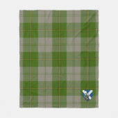 Couverture Polaire Scotts Cunningham Danseuses Vertes Tartan Plaid (Devant)
