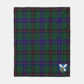 Couverture Polaire Scotts Davidson Moderne Tartan Plaid (Devant)