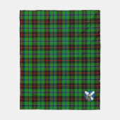 Couverture Polaire Scotts Douglas Black Tartan Plaid (Devant)
