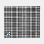 Couverture Polaire Scotts Drummond Grey Tartan Plaid (Devant (Horizontal))