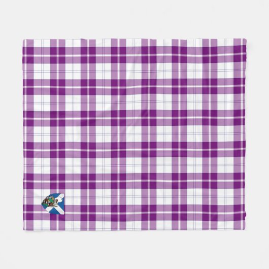 Couverture Polaire Scotts Dunlop robe Tartan Plaid (Devant (Horizontal))