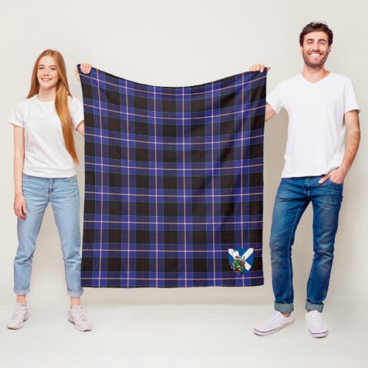 Couverture Polaire Scotts Dunlop Tartan Plaid (En situation)