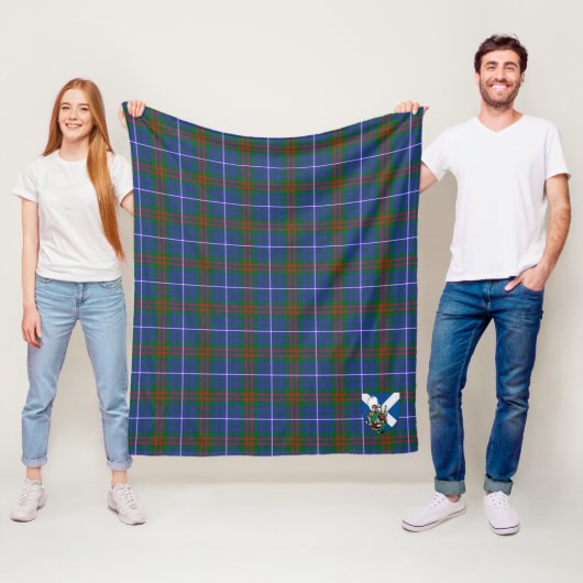 Couverture Polaire Scotts Edmonstone Tartan Plaid (En situation)
