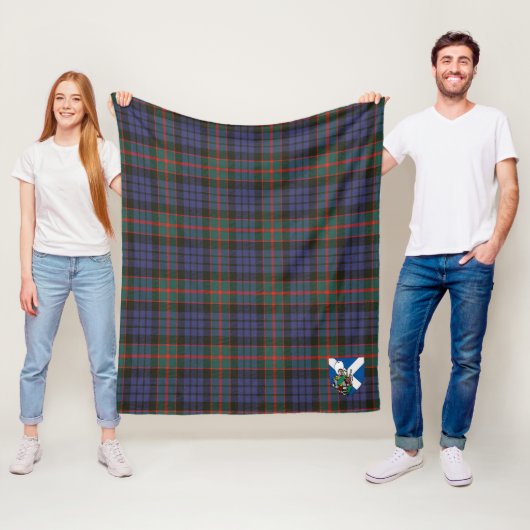 Couverture Polaire Scotts Fletcher De Dunans Tartan Plaid (En situation)